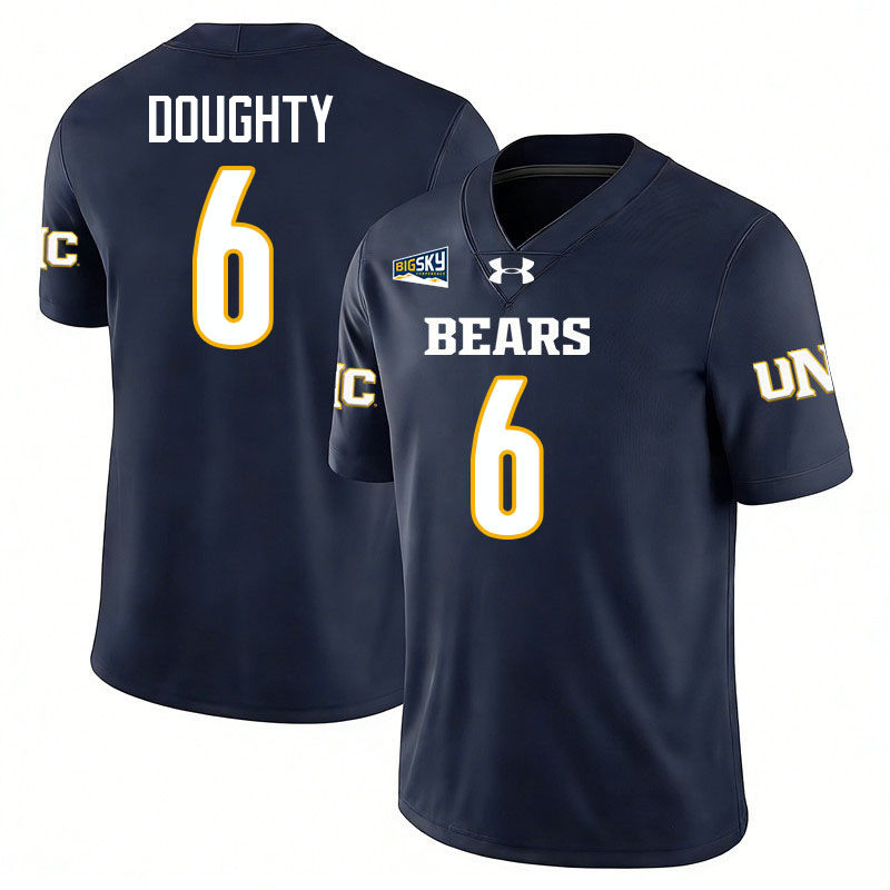Northern Colorado Bears #6 Reed Doughty College Football Jerseys,Uniforms Stitched-Navy